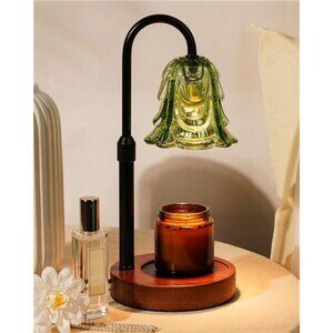 Candle Warmer Lamp with Timer Dimmable Jar Candle Heater Wax Melting Light Green